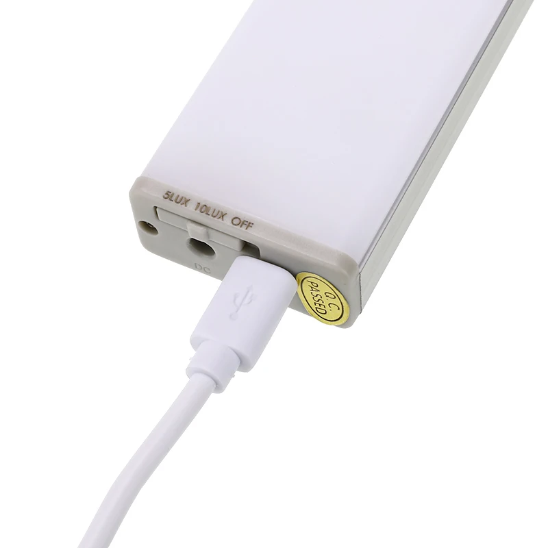 Recarregável para Cozinha Lâmpadas de Parede Luz da Noite Interior Guarda-roupa Armário Cama Lâmpada Led Pir Sensor Movimento Luz Usb 6 lâmpada led pir sensor movimento luz