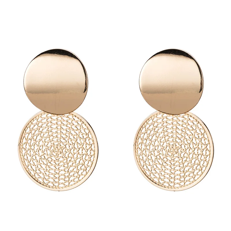 Модные ювелирные изделия изогнутые медные серьги полые металлические круговые серьги массивные серьги для девочек подарок для женщин