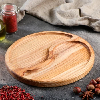 

Snack plate "Yin-Yang", d-25 cm, solid ash