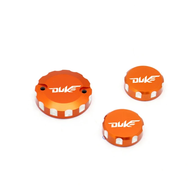 Rear Brake Reservoir Cover Motorcycle Cylinder Fluid Cap For 690 DUKE/R SMC/SMC-R Enduro/R SUPERMOTO, 990 SUPER DUKE/R 1290 A Orange