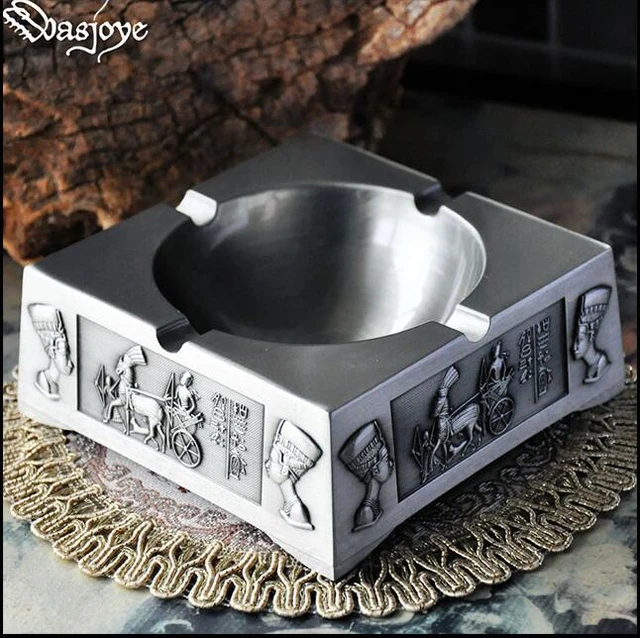 egyptian decor square metal creative ashtray metal aschenbecher cigarette  ashtray vintage ashtray for home AT028 - AliExpress