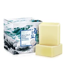 100g Удаление прыщей поры, акне терапии морская соль мыло очиститель увлажняющее мыло козье молоко Уход за лицом мыть основе мыло