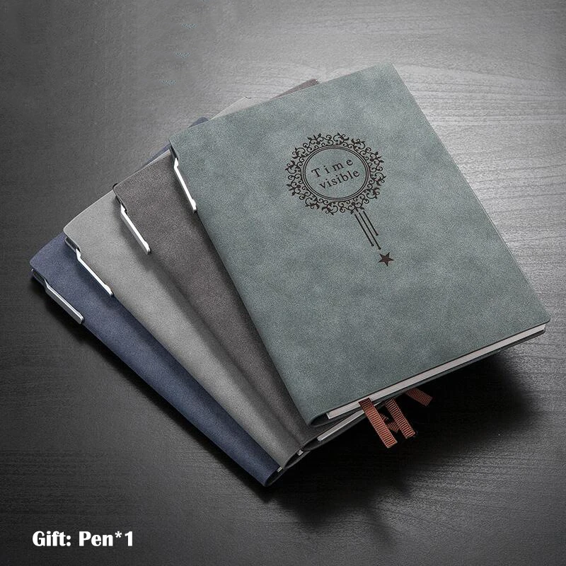 

Quality Sheep Leather Cover Vintage Notepad Notebook Diary Daily Memos Planner Agenda Bujo Diary Notebook Pu Leather Sketchbook