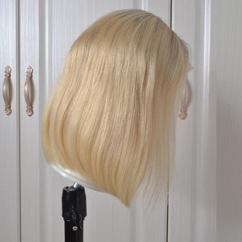 

Yeahwigs 613 Lace Front Wig Preplucked Colored Human Hair Wig Blonde Bob Wig With Baby Hair