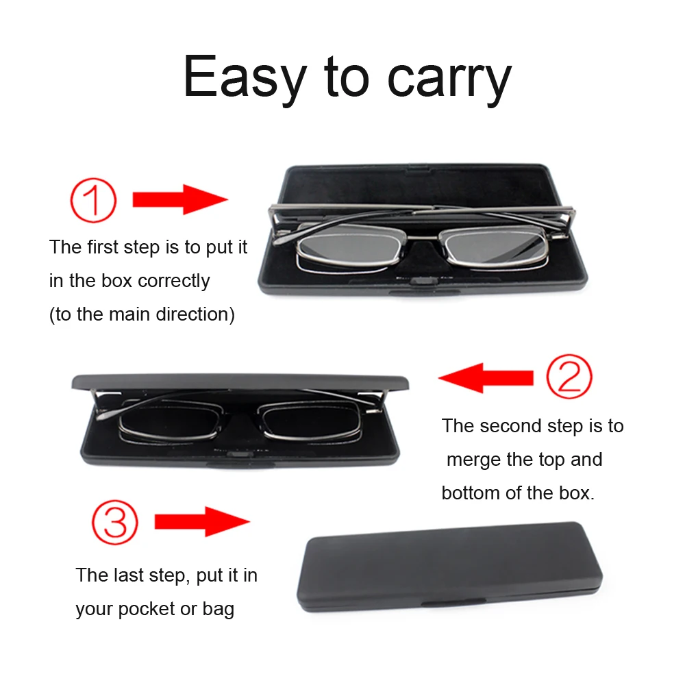 Cena Proca okulary okulary powiększające progresywne okulary do czytania dla mężczyzn kobiety składane okulary z pełną ramką okulary presbyopic