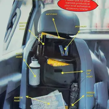 

Car Oxford Cloth Back Pockets Back Chair Hanging Pockets Storage Bags Organizing Storage Bags Black