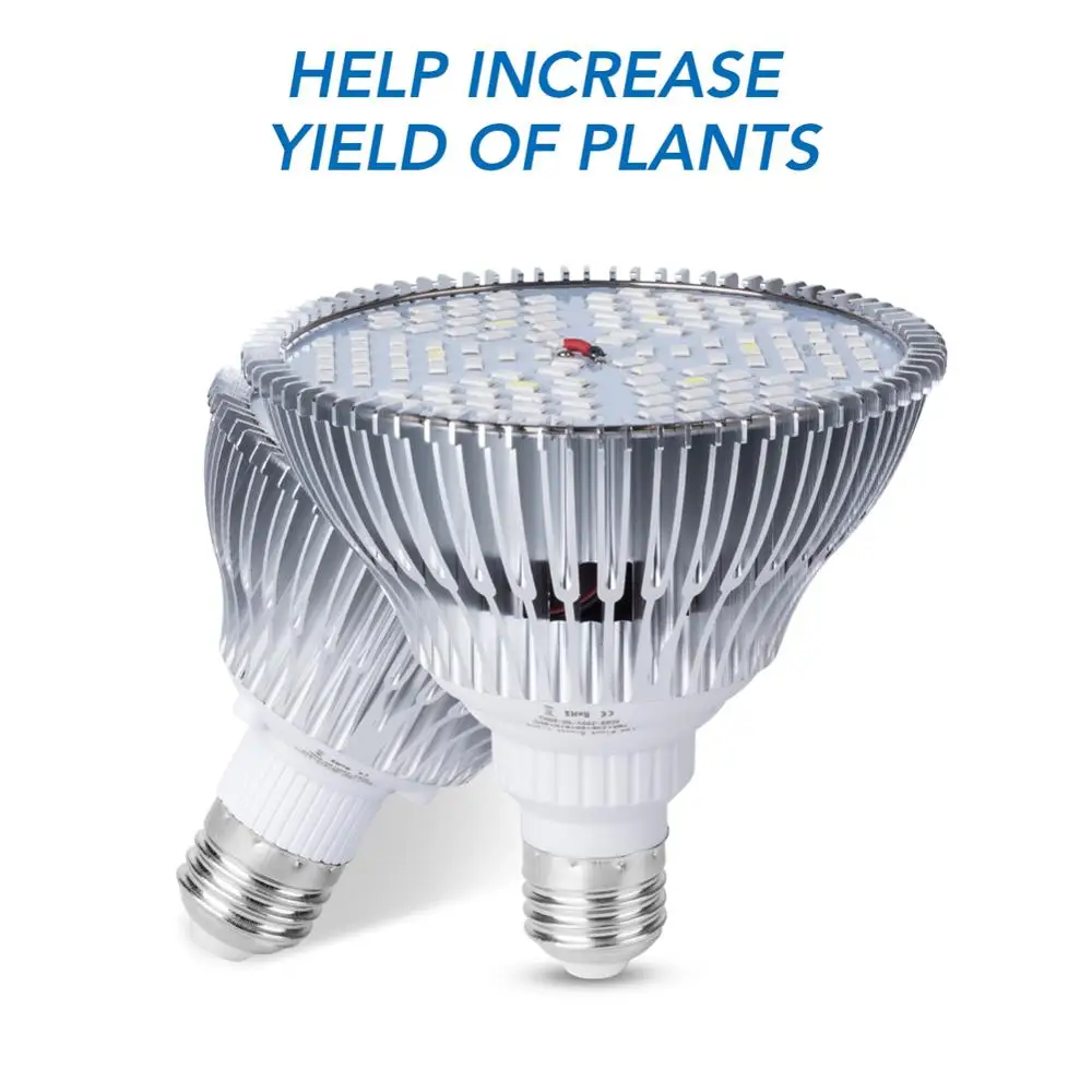 

LED Full Spectrum E27 LED Grow Bulb 30W 50W 80W Growth Light Fitolamp Plant Growing LED Lamp Indoor Hydroponics Light Phyto Lamp