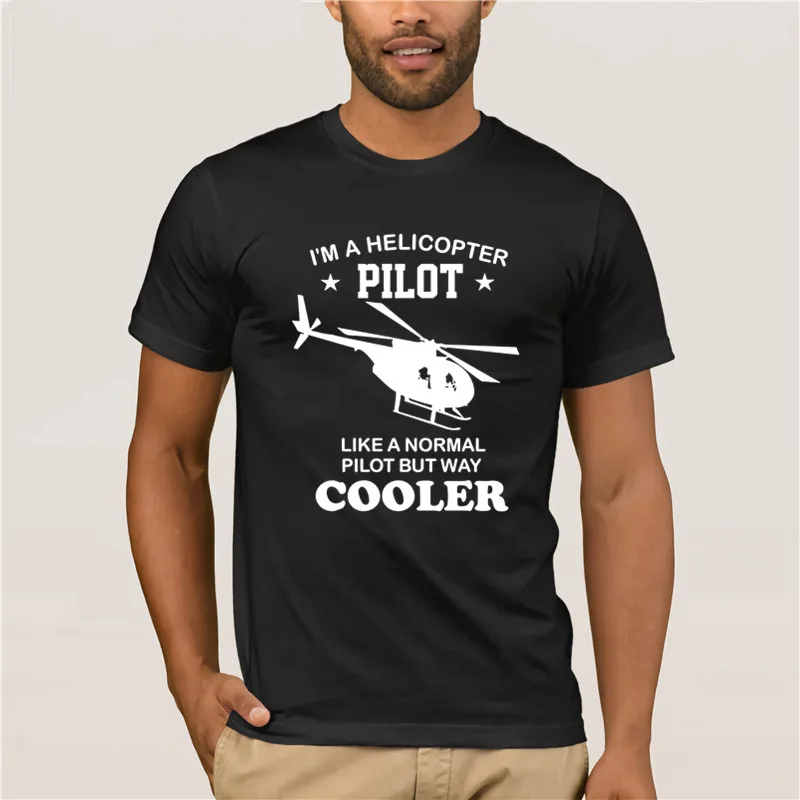 

Fashion T Shirt 100% Cotton Omnitee New I m a Helicopter Pilot T Shirts
