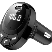Автомобильный fm-передатчик беспроводной Bluetooth 5,0 громкой связи автомобильный комплект MP3 аудио с 5 В 3.1A двойной USB выход