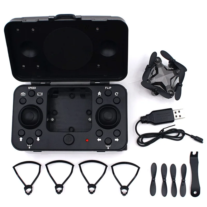 M14 Luggage Aircraft Travel Case Four-Axis Remote Control Intelligent WIFI Mini Folding Gravity Induction Drone