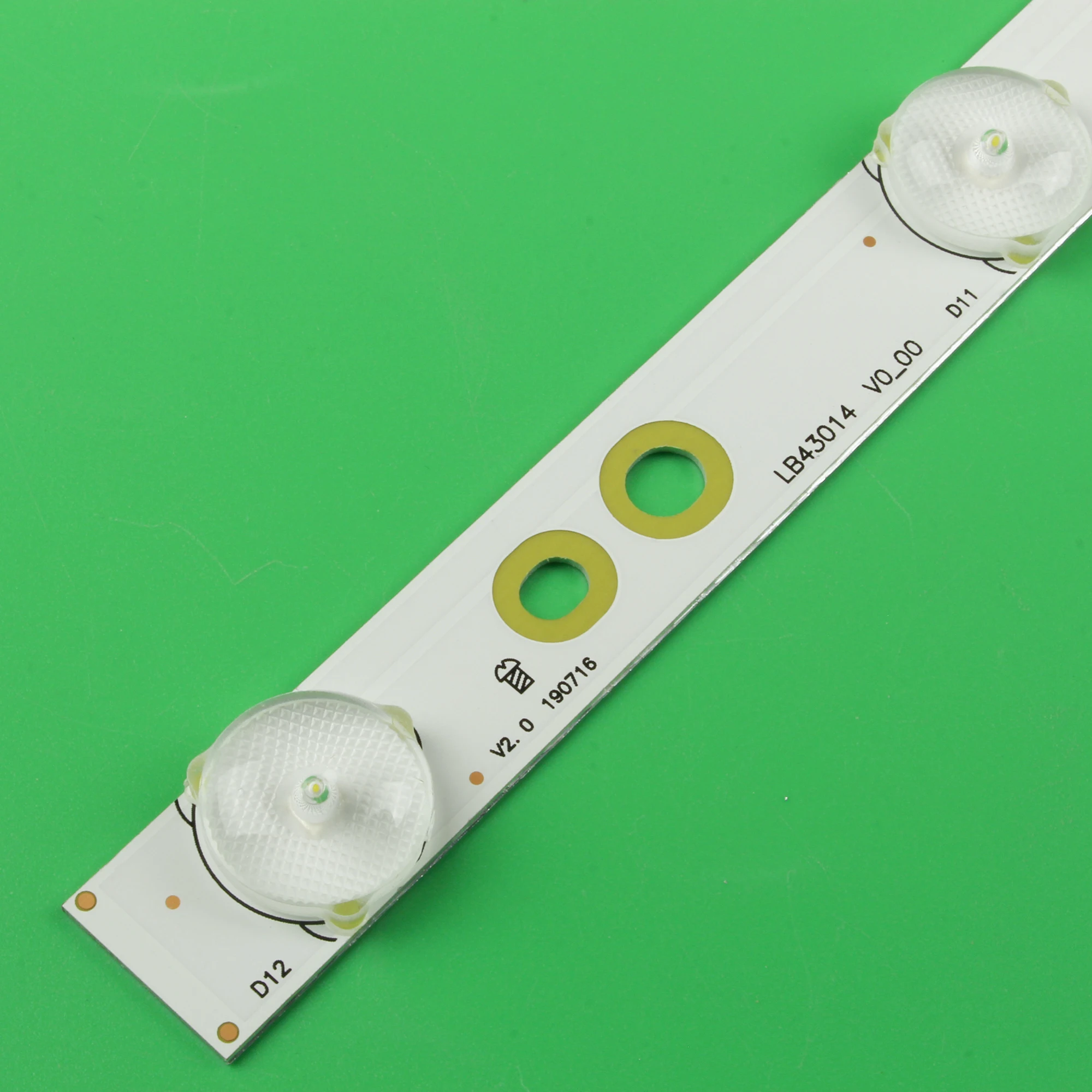 Tira de Lâmpada de Luz de Fundo Led com 12 Leds 43 tv Lb43014 Vtransparente 00 Tpt430u3 Eqlsj A.g 43pus6501 436101 Pus6201 43pus7202 43puh6101 - Imagem 2