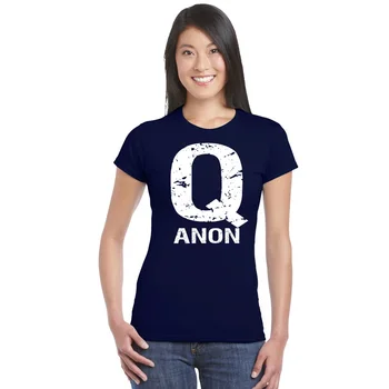 

woman tops Tee jogger Workout t shirts hipster Streetwear QAnon Freedom Movement women's tshirts The Big Q ANON T-shirt ladies