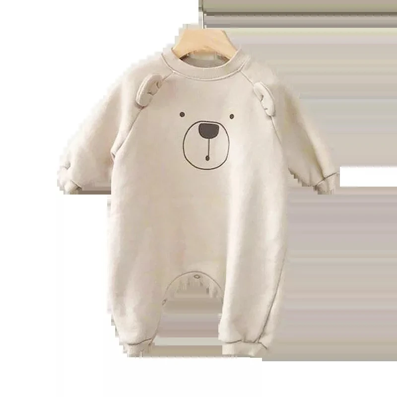Cute Cartoon Baby Rompers Long Sleeve Infant Play Suit