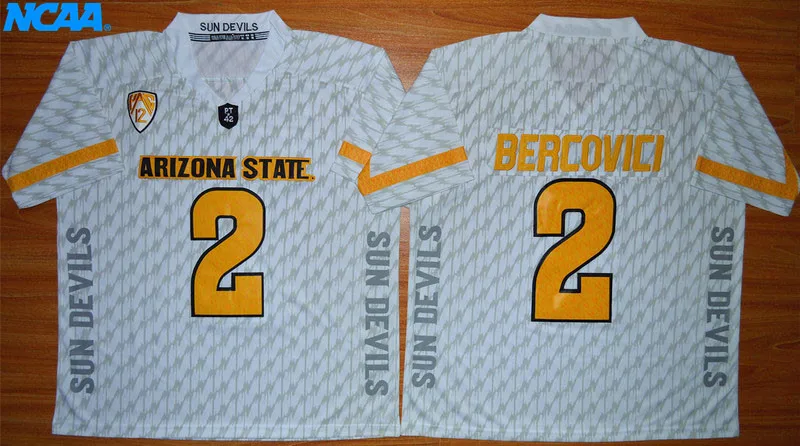 Новое поступление высокое качество Mike Bercovici#2 футболка колледжа Limited Джерси S-XXXL - Цвет: 1