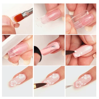 

5 Pieces / Set Nail Set Crystal Powder Nail Extension Set Nail Art Nail Extension Manicure Crystal Powder Set