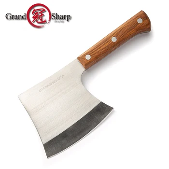 

Cleaver Knife Stainless Steel Axe Kitchen Knife Chef Boning Knife Meat Cutter Butcher Tools Camping Outdoor Tools GRANDSHARP