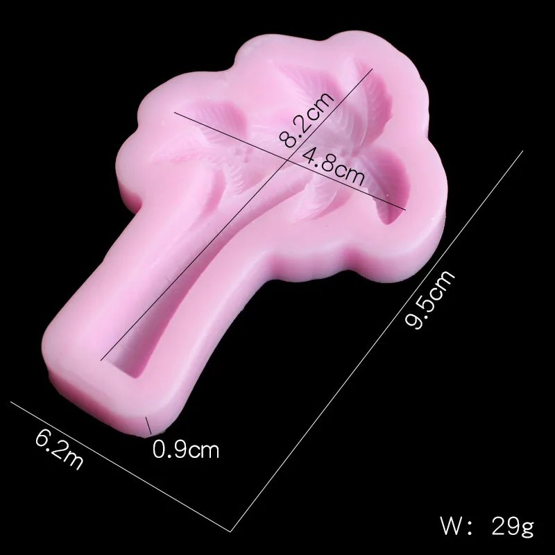 Три стиля кокосовой пальмы силиконовые формы DIY помадка, глина, штукатурка, смола, свечи, мыло ремесла, декоративные силиконовые формы