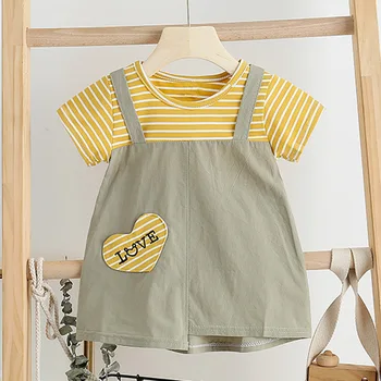 

Melario Toddle Baby Dress New Summer Newborn Baby Princess Dresses for Girls Striped Dress Toddle Baby Vestidos