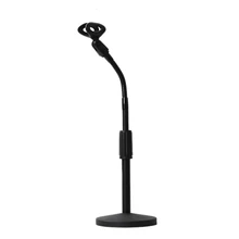 FFYY-Gooseneck Micro-phone Stand Adjustable Height Disc Micro-phone Stand Portable Multi-Angle