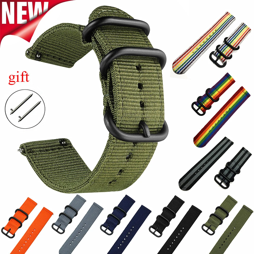 Huawei watch Gt 2 ремешок Nato для samsung gear S3 Frontier Galaxy watch 46 мм активный 22 мм браслет часы gt2 46 мм 42 мм