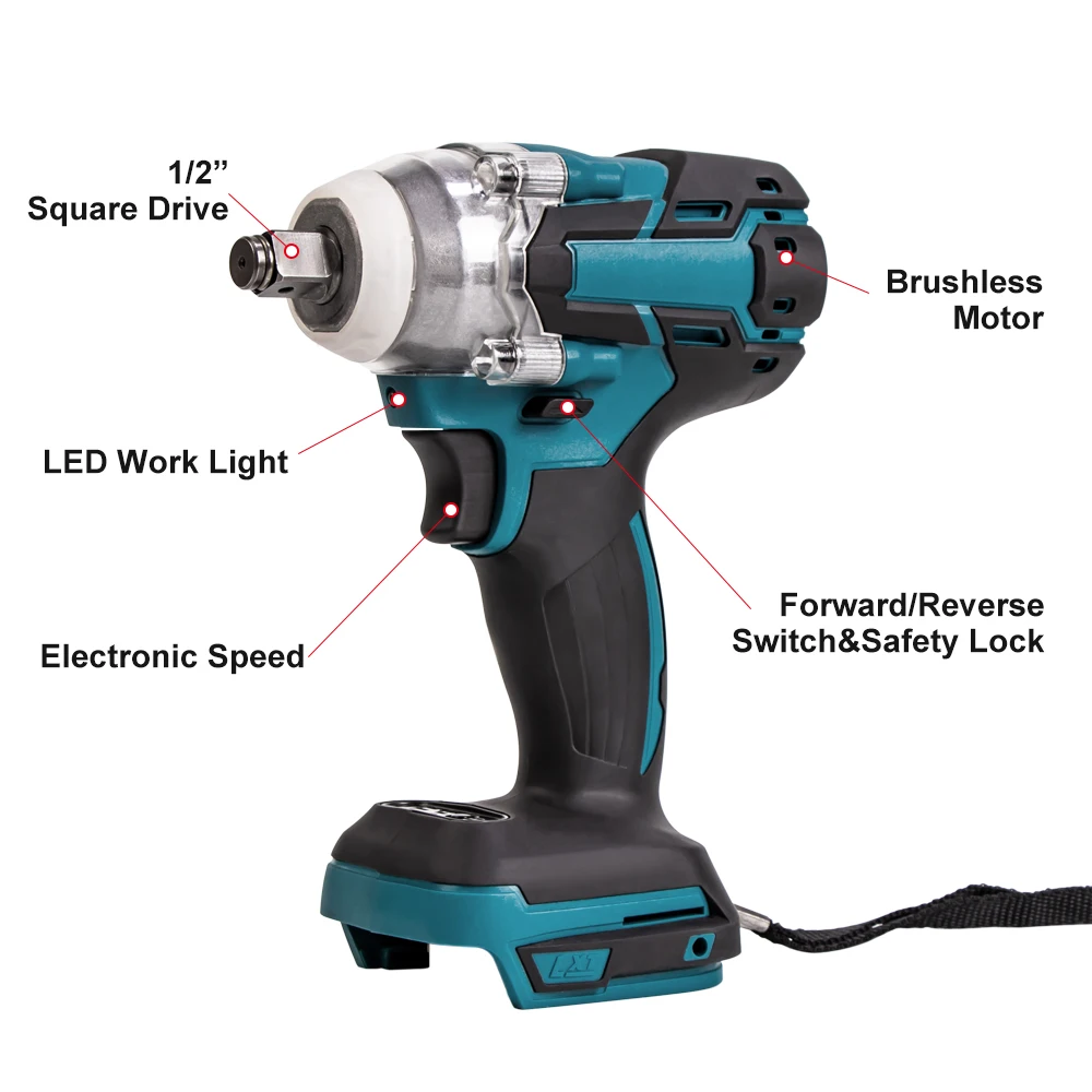 Cordless Electric Rechargeable Electric Impact Wrench | Power Tool