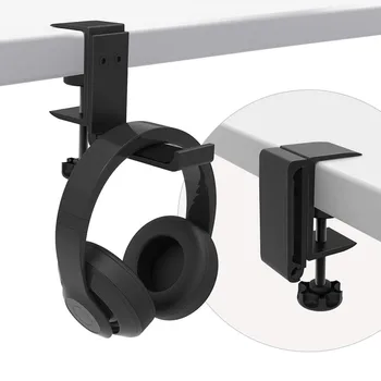 

Headset Holder Universal Aluminum Alloy Adjustable Foldable Headphone Hanger Bracket Earphone Sticky Display Stand