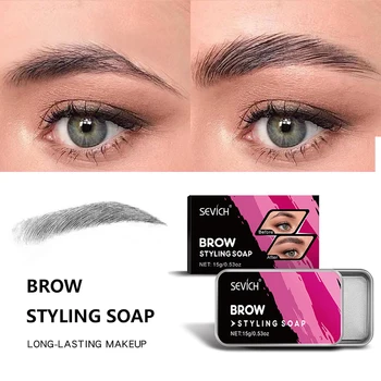 

3D EyeBrows Makeup Gel Long Lasting Waterproof Easy To Wear Eyebrow Enhancer Big Eye Cosmetics Soap Brows With Brush Kit TSLM1