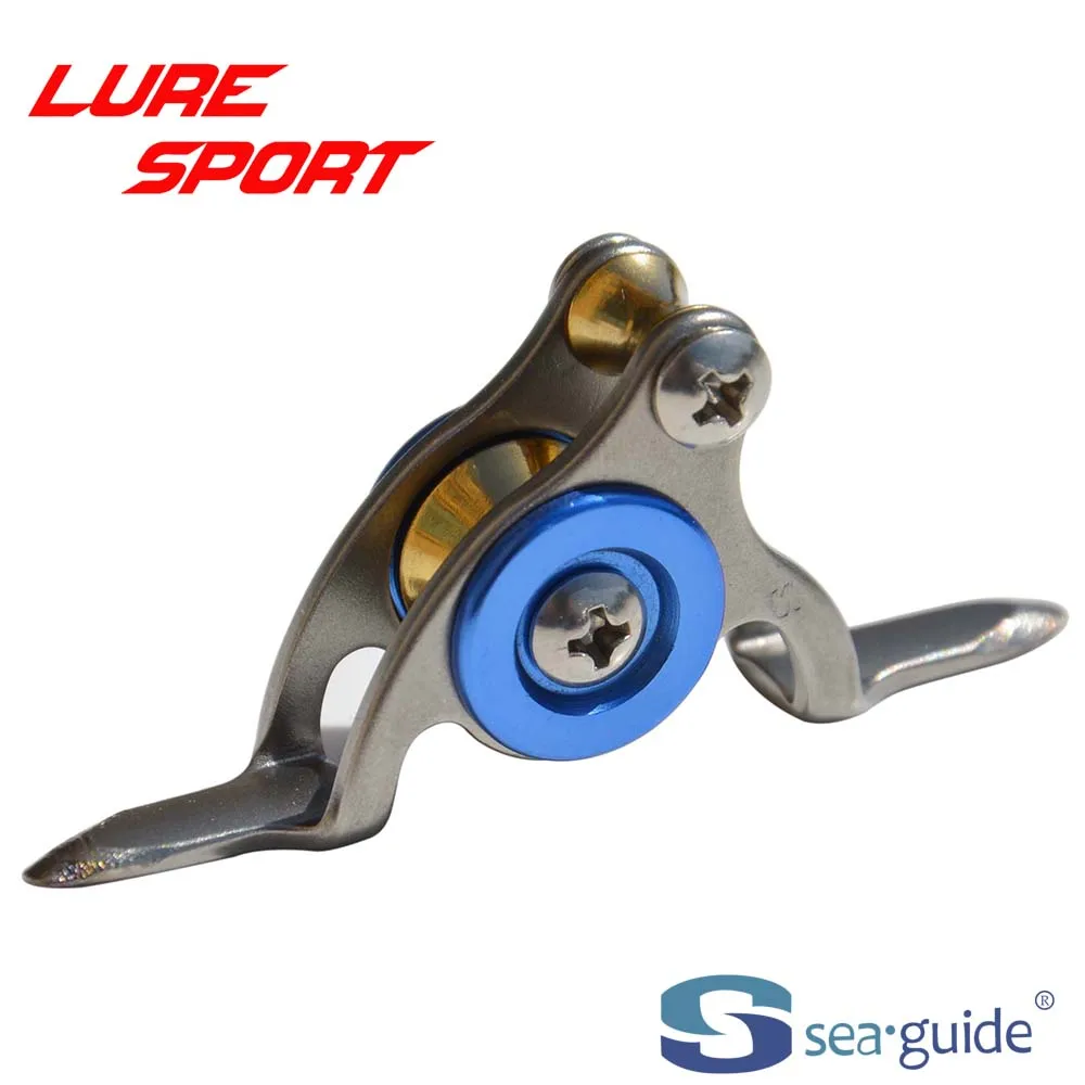 SEAGUIDE SCXRHG Steel frame Brass Rollers guide Heavy Duty Boat Fishing Rod Building component Repair DIY Accessory