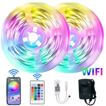 Led Strip Lights RGB 5050 WIFI Smart Led Light Strips Music Color Changing LED Lights App Control Led Lights for Bedroom Party