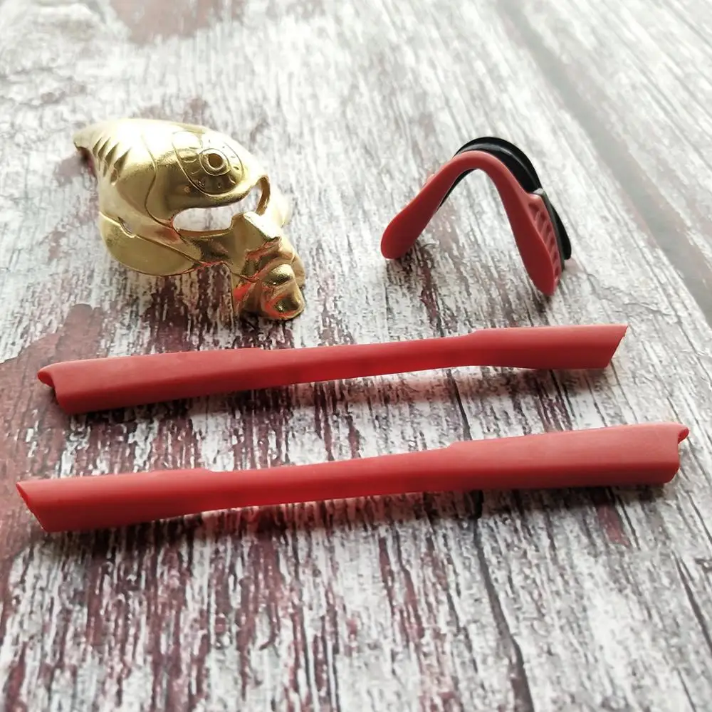 Red Rubber Kit Glintbay силиконовые резиновые носоупоры и ушные вкладыши для-оправа Окли м2-несколько вариантов - Цвет: Red Rubber Kit