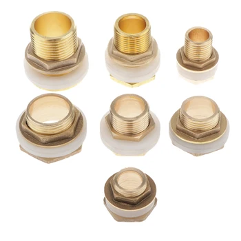 

Water Tank Connector Bulkhead Fitting with Rubber Ring Water Pipe Connector