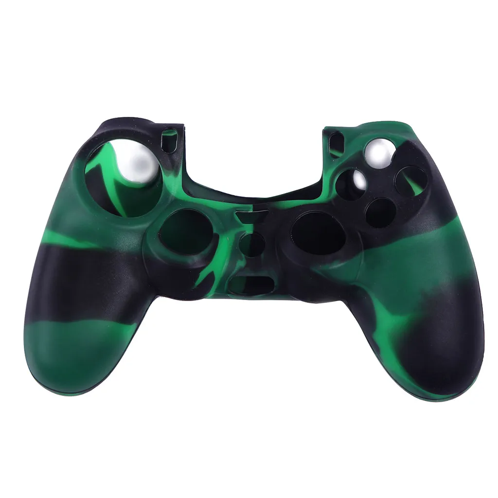B Силиконовый резиновый чехол для контроллера playstation 4 PS4 - Цвет: B