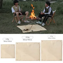 

Fire Pit Mat Fireproof Camping Outdoor Fireproof Mat Blanket Stove Grill Stove Mat Portable Barbecue And Picnic Mat Fiberglass