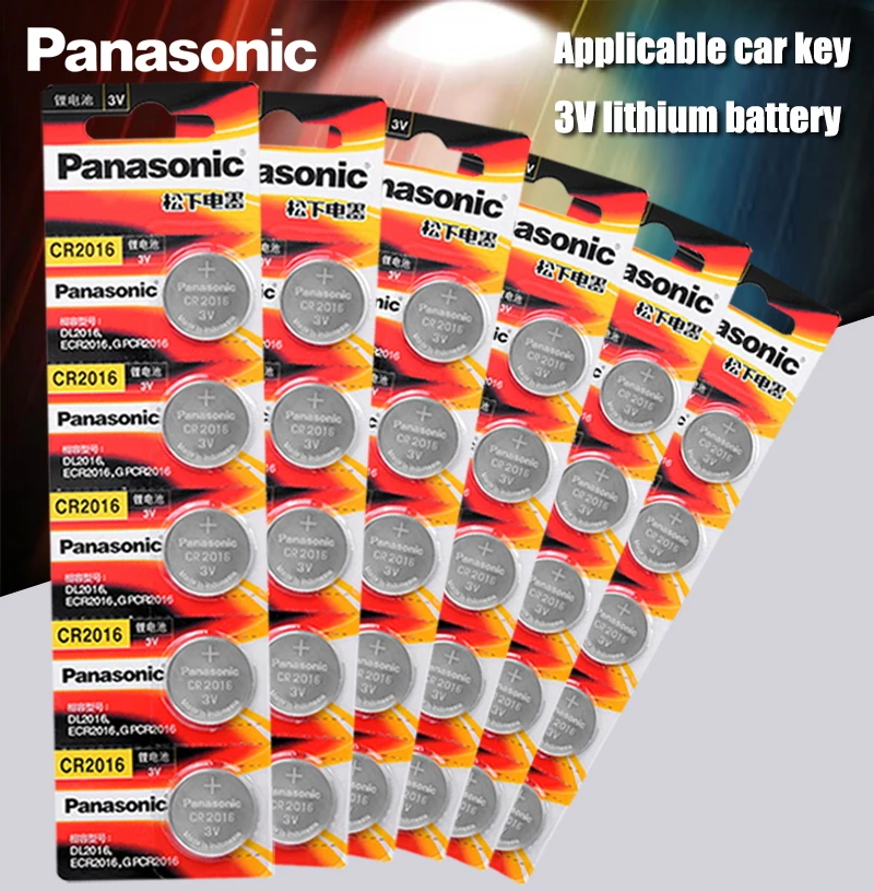 Panasonic Высокое качество литиевая батарея 30 шт./лот 3V cr2016 Кнопка часы монета батареи