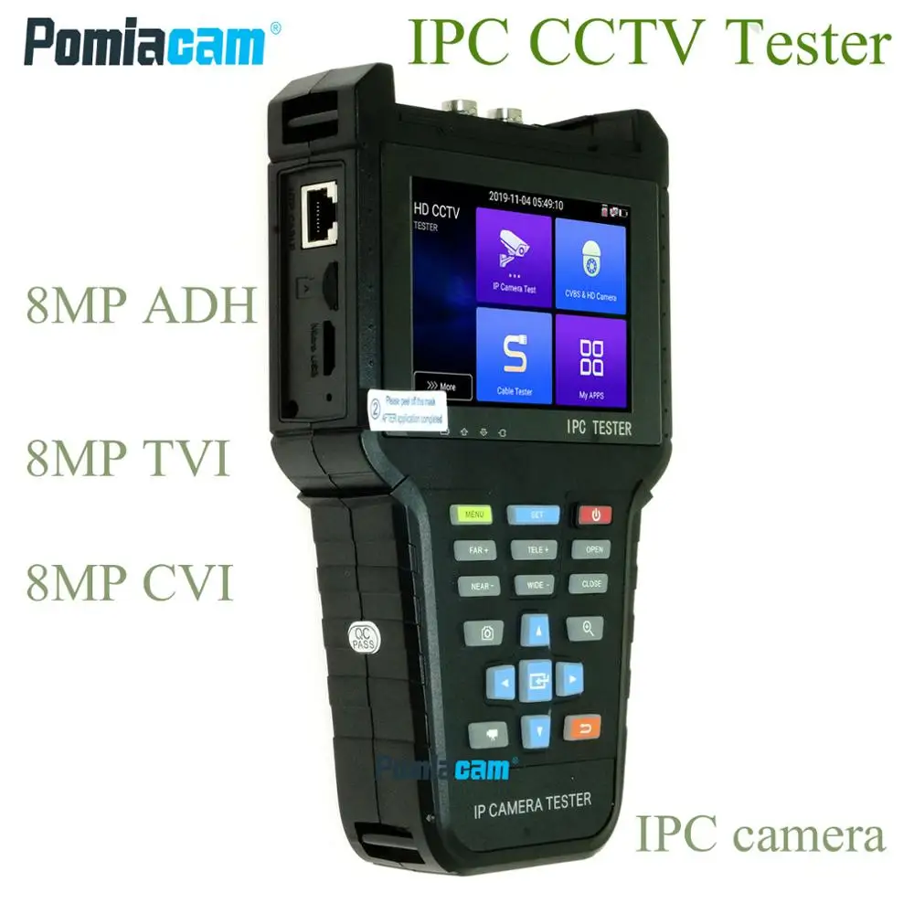4inch 4K POE IP tester Video IPC CCTV Tester AHD ip camera testers Test Monitor TVI CVI | Безопасность и защита