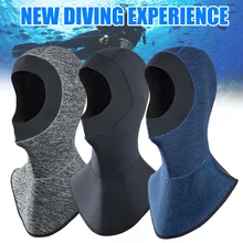 

Neoprene Scuba Diving Hood 3MM Diving Cap Bib Dive Hood Warm Durable Stretchable For Surfing Snorkeling Sailing Bonnet Hijab