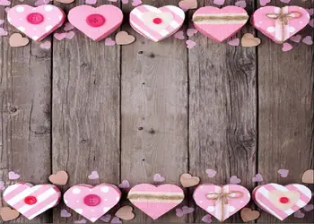 

SHENGYONGBAO Vinyl Custom Valentine day Photography Backdrops Prop Floral Rose Wooden Photo Studio Background F191220-57