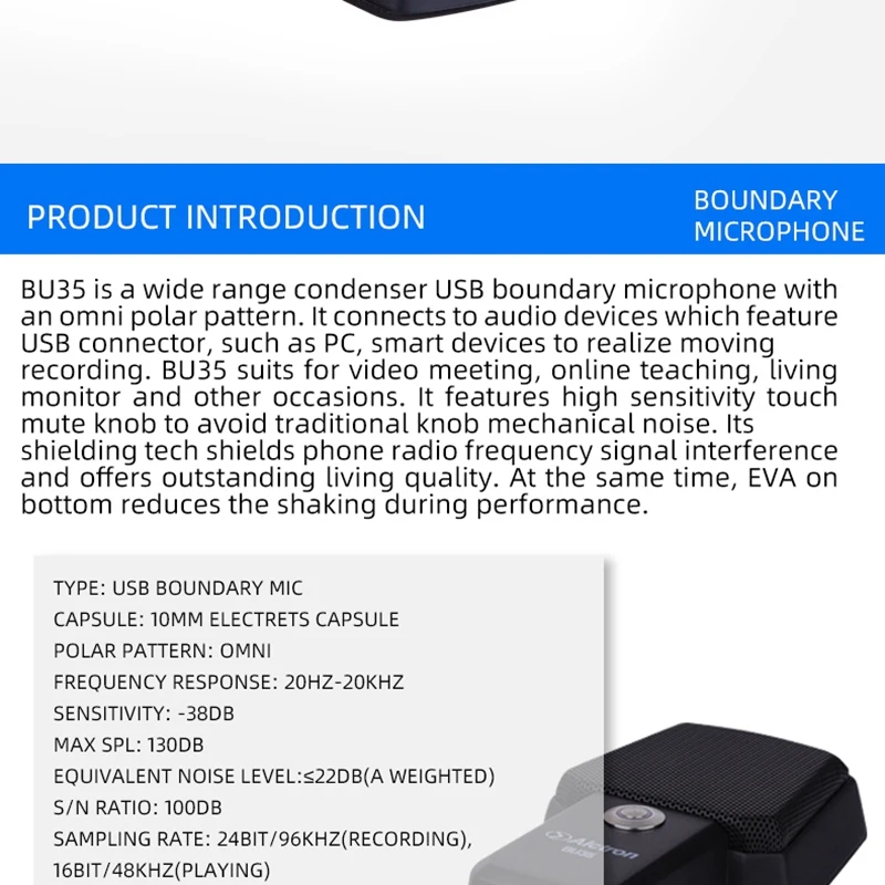Alctron BU35 USB Microphone Digital Condenser Mic