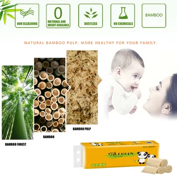 

12 Rolls Toilet Paper Household 4 Layer Tissue Soft Skin-Friendly for Home Bathroom FEA889