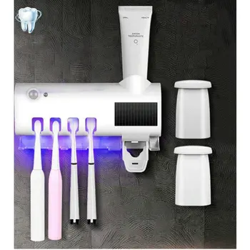 

Household toothbrush sterilizer UV automatic toothpaste squeezing device multi function suit toothbrush shelf