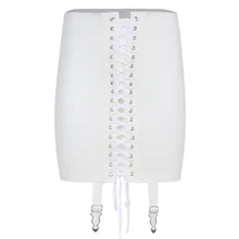 Лето-осень, женские юбки,, мини, короткая длина, Корейская, элегантная, сексуальная, с завязками, высокая талия, короткая юбка для женщин