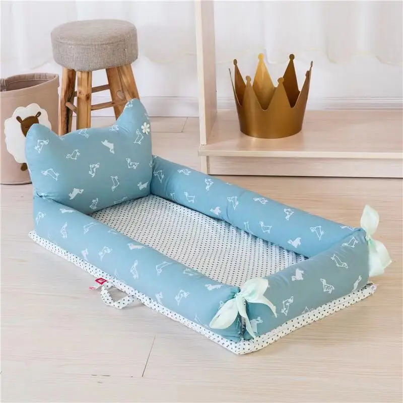 Хлопковая детская спальная детская кроватка высокого качества и большего размера(от 0 до 24 месяцев