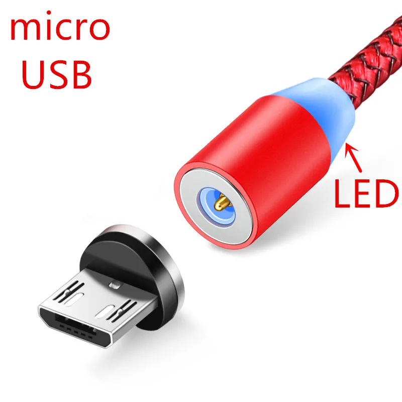 

Magnetic Micro USB Cable 2.4A Fast Charging Data Cable For Huawei honor Samsung A90 A80 A70 A50 Magnet Charger Mobile Phone Cord