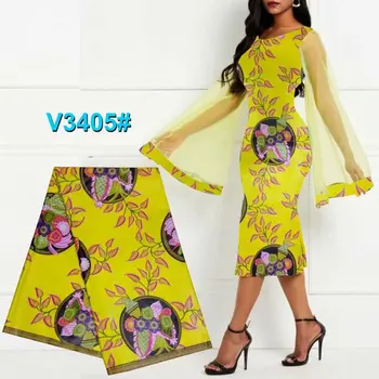 

high quality 100% cotton guaranteed real african java wax fabric Ankara wax prints fabrics for sewing clothes 6 yards!DF-4485