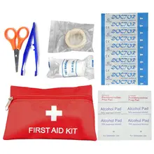 12 шт./компл. первой помощи Наборы для кемпинга на открытом воздухе лекарства медицинские сумки выживания Сумки из натуральной кожи аварийный инструмент для путешествий Портативный сумка с комплектом первой помощи