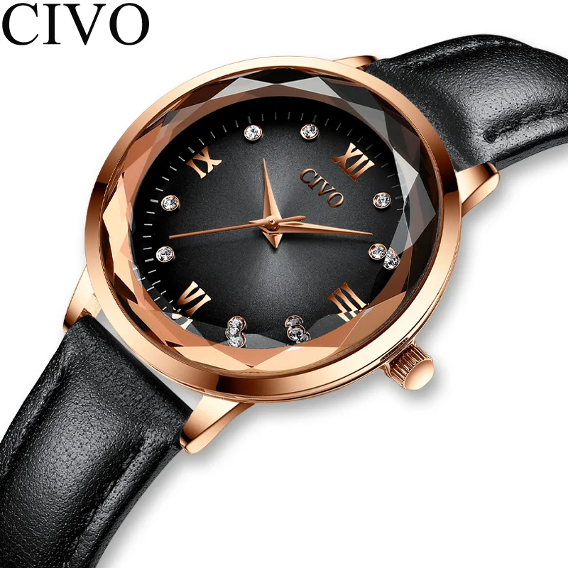 Relogio Feminino 2021 чиво модные повседневные часы женские Водонепроницаемый черный