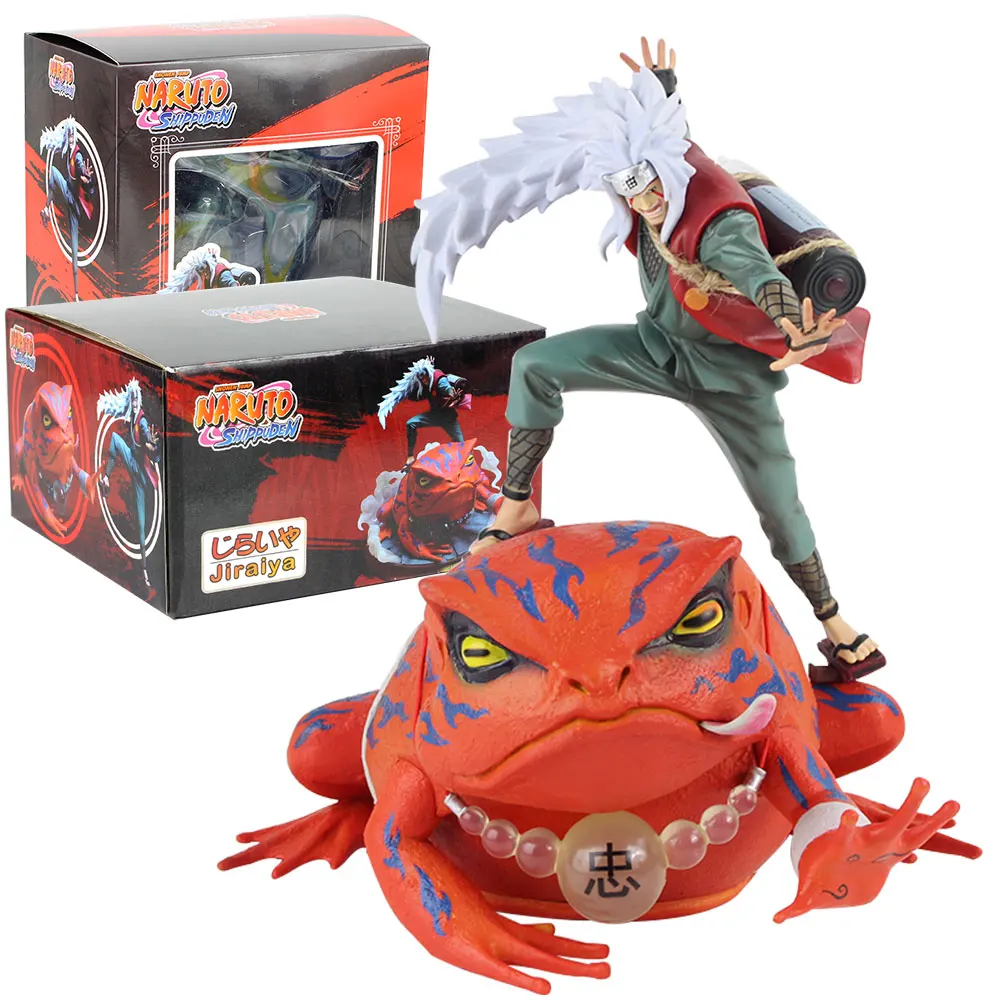 

2Styles 15-25cm Anime Naruto Shippuden Jiraiya and Gama-Bunta Figurine PVC Collection Model Figure Toys For Gift