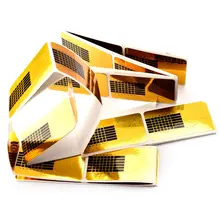 50 шт. в форме подковы, профессиональные насадки для маникюра, удлиняющие формы, направляющие наклейки, УФ-гель для маникюра, инструменты для маникюра, аксессуары TSLM2