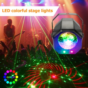 

Sound Activated Remote Control Stage Effect Lamp LED Laser Disco Ball Spotlight DJ projector Machine Wedding Birthday Party Lamp