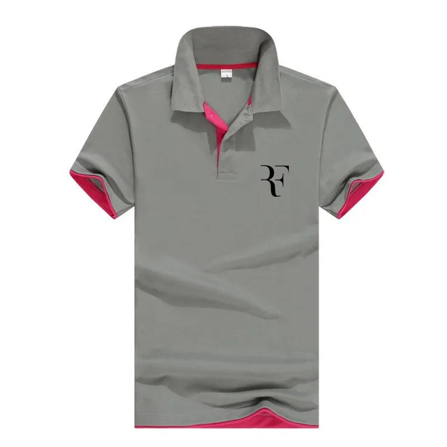 

Summer Fashion RF New Men's High Quality Social Polo Shirt Women's and Men's Polo Shirt Roger Federer Perfect Logo Print Polo